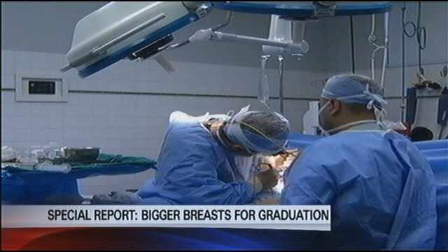 Breast implants as graduation gifts