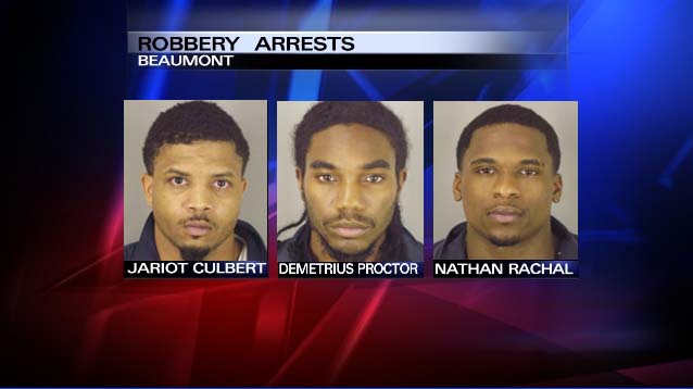 Police: Three Houston men arrested for aggravated robbery at Beaumont ...