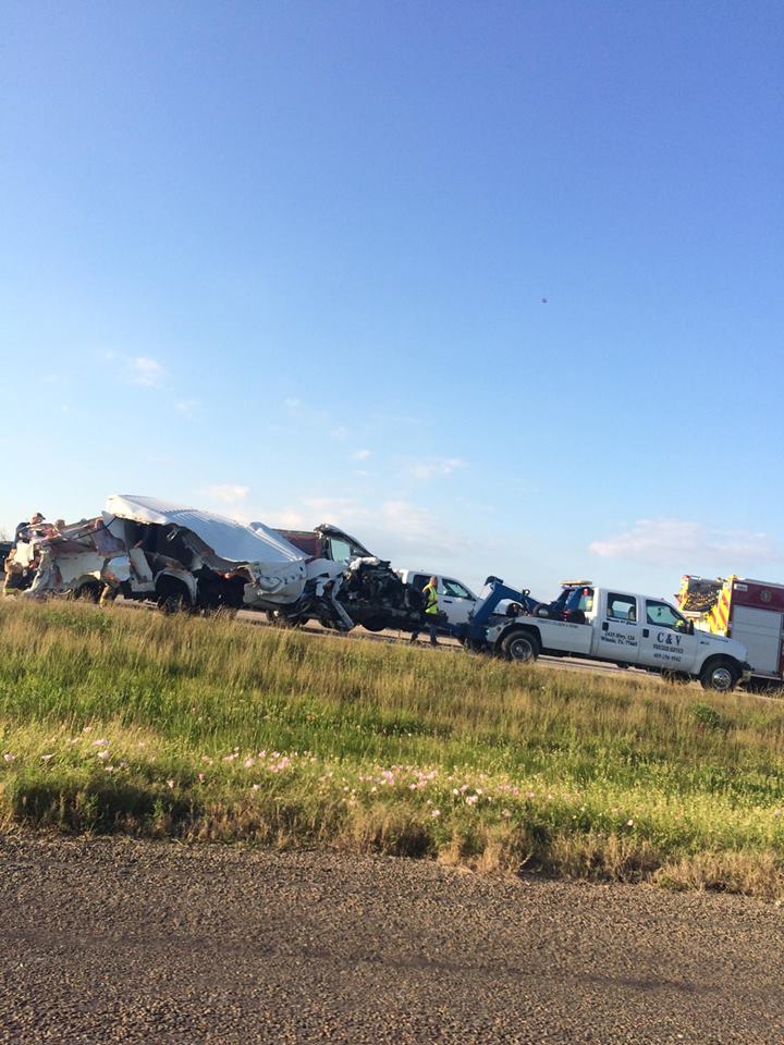 1 hospitalized after crash on I10 near Winnie
