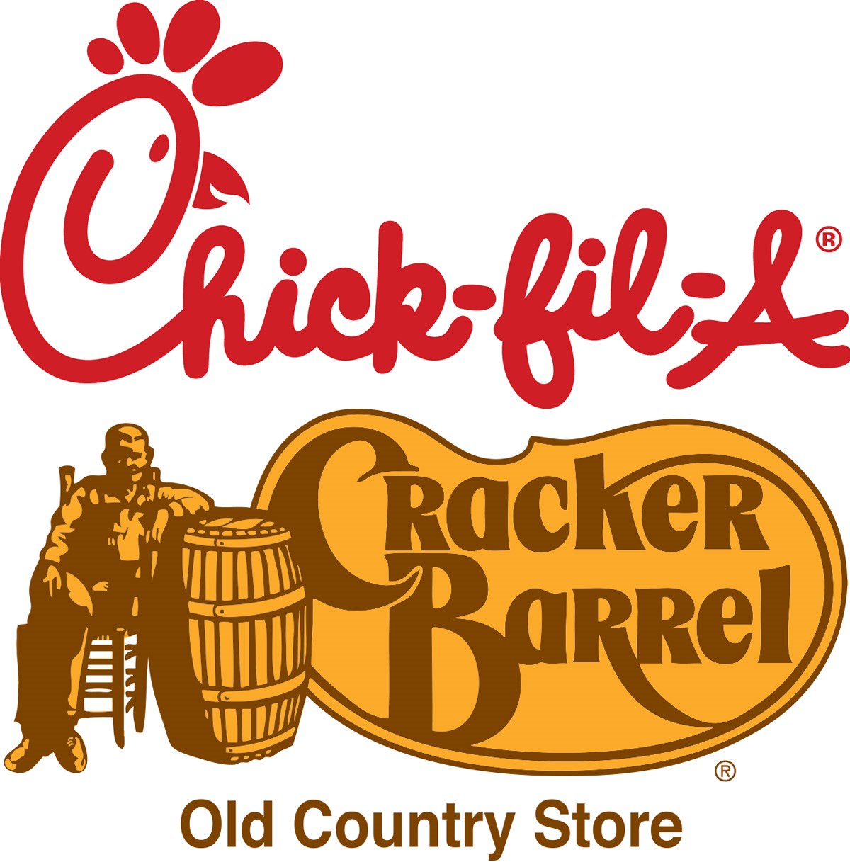 Chick Fil A Cracker Barrel top list of best fast full service