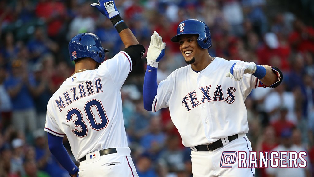 Carlos Gomez homers in first at-bat with Rangers