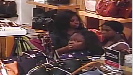 3 women sought for stealing purses from Dillards, running over deputy's  foot